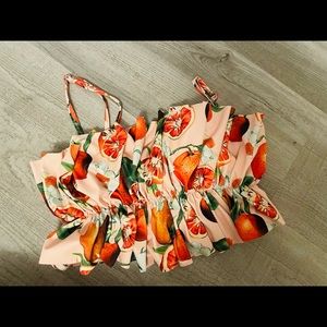 Kortni Jeane oversized ruffle top